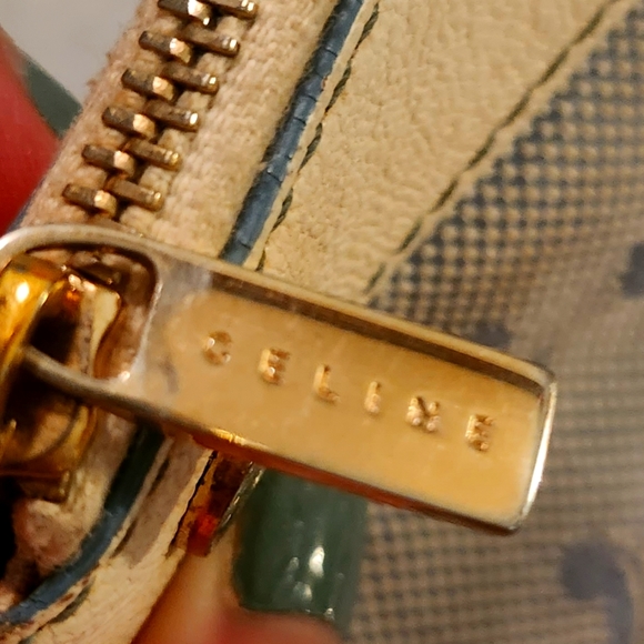 VINTAGE Celine Light Denim Pouch 7.5" X 4. 25" - Picture 4 of 12